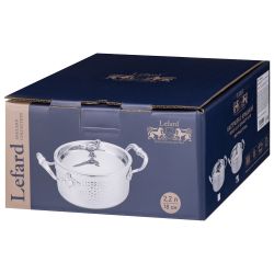 КАСТРЮЛЯ LEFARD "ОХОТА" С КРЫШКОЙ, 2,2Л ДИА 18СМ, НЕРЖ.СТАЛЬ 18/10, ТЕХНОЛОГИЯ 3-PLY