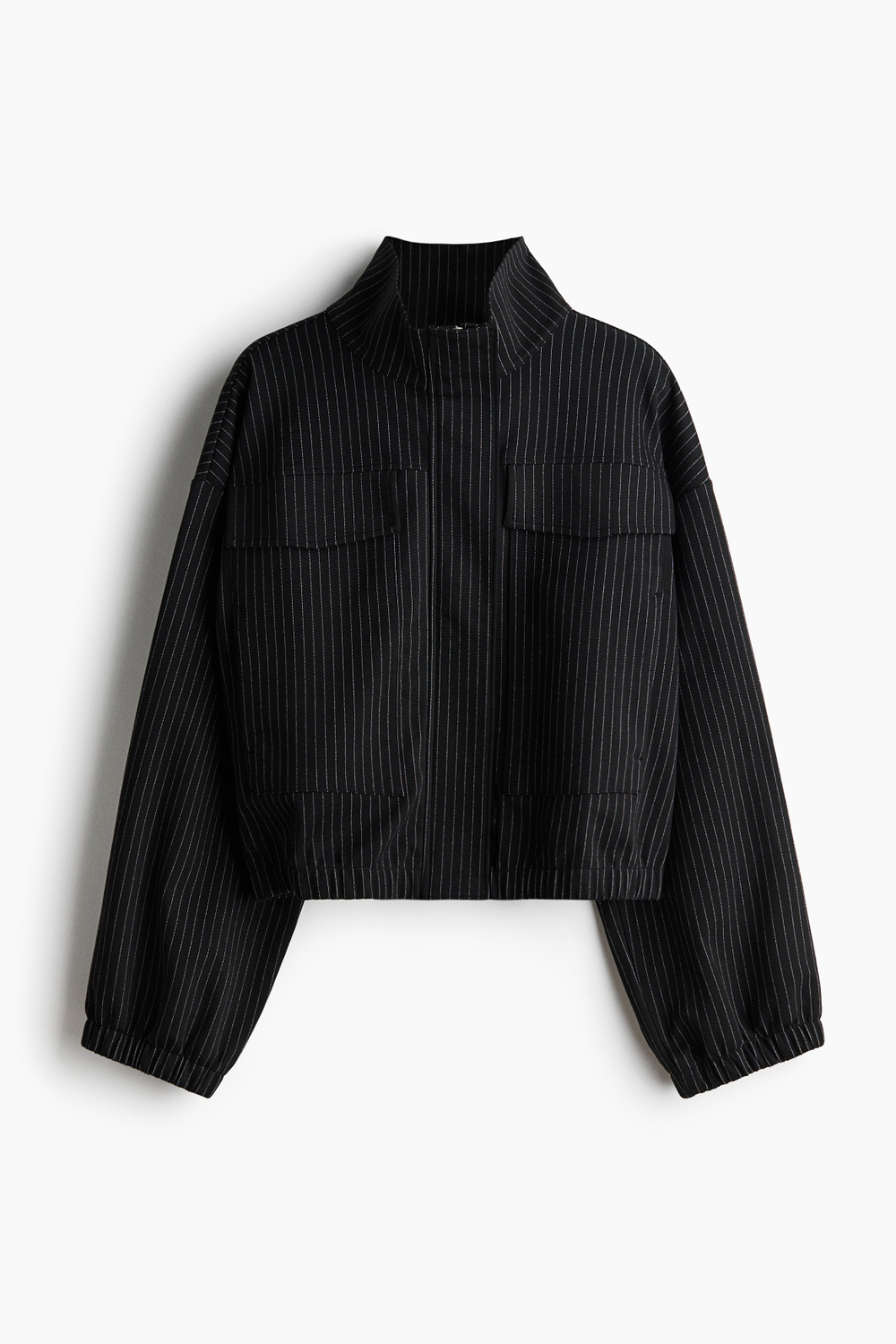 Куртка из джерси с воротником-трубой - H&M