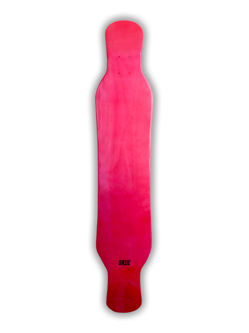 ДЕКА ЛОНГБОРД BASIC LONGBOARDS - MONA 45" РОЗОВАЯ