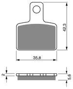 Тормозные колодки Goldfren 282 K5