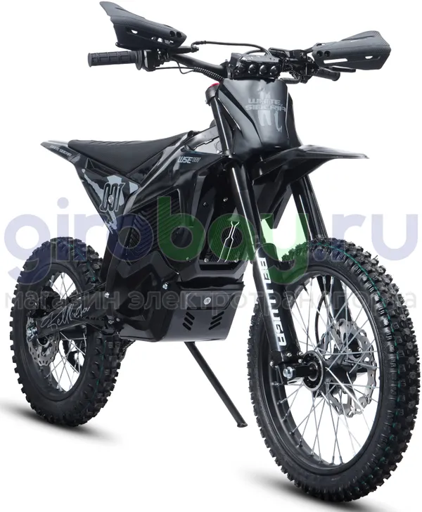 Электромотоцикл Эндуро WHITE SIBERIA BELLLUGA 001 3900W (60V/27Ah) - Чёрный фото №3