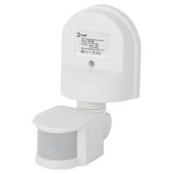 Датчик движения ЭРА MD 04 настенный 1200 Вт 12м IP44 | Электротовары