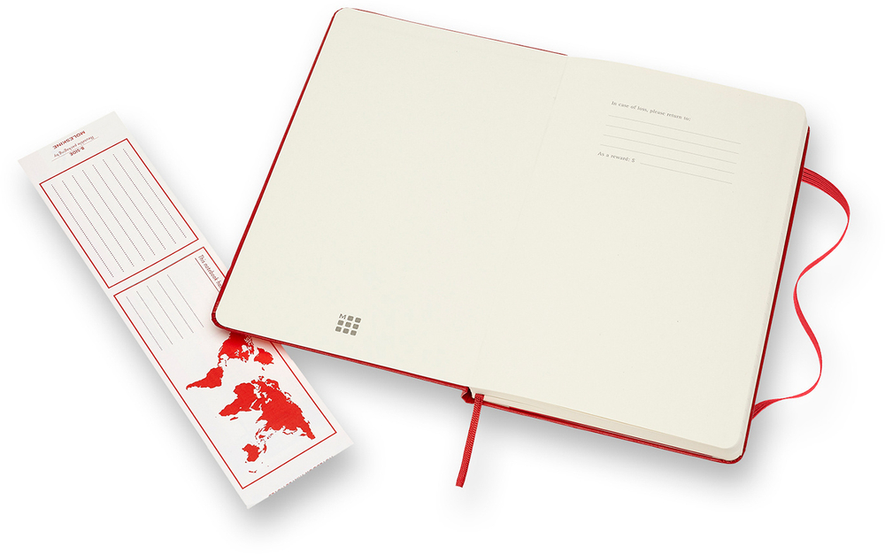 Блокнот Moleskine Classic (QP060R) Large 130х210мм 240стр. линейка твердая обложка красный