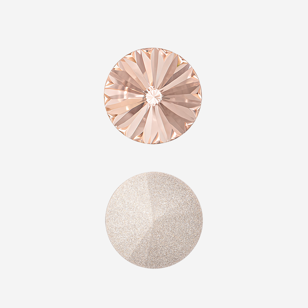 Кристалл Риволи (Rivoli), оттенок "Светло-персиковый"/"Light Peach", 10мм