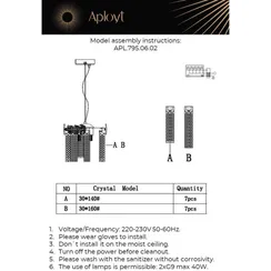 Подвесной светильник Elouisa APL.795.06.02 Aployt