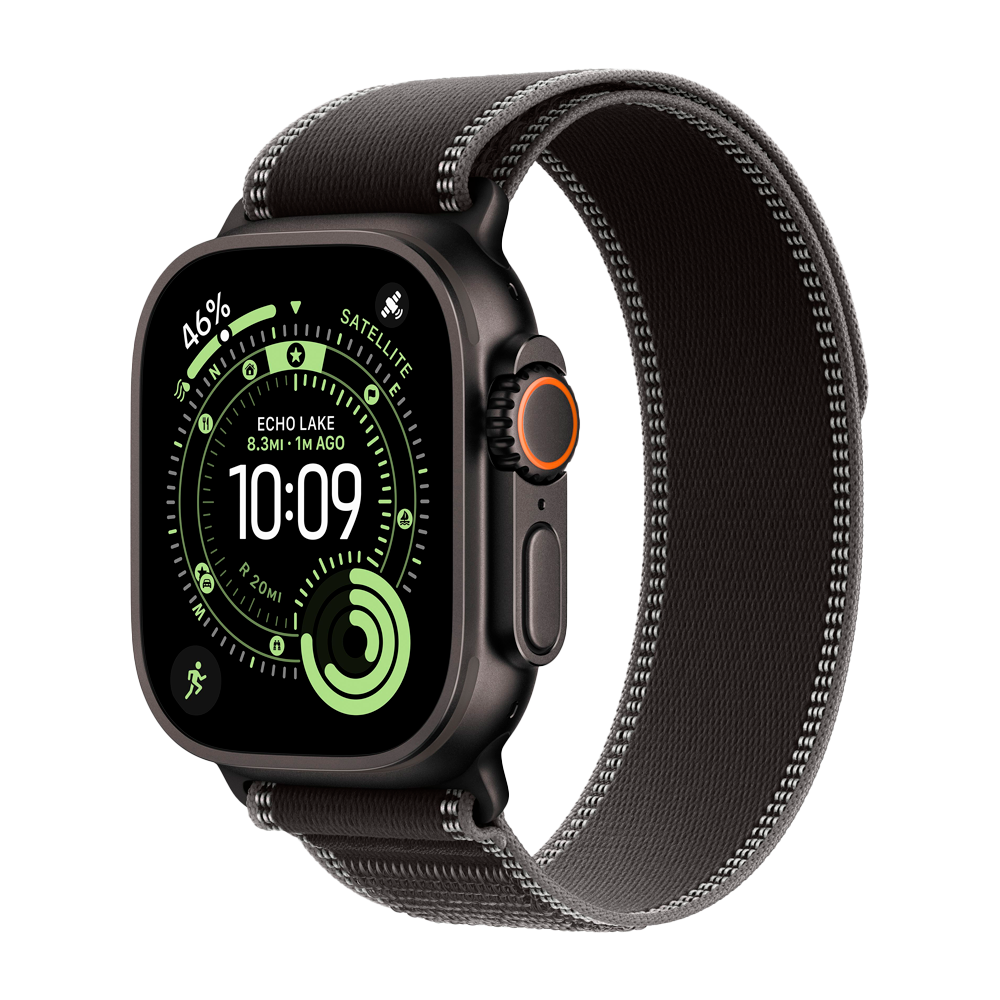 Умные часы Apple Watch Ultra 3 (2025) GPS + Cellular, 49mm, Black Titanium Case with Black/Charcoal Trail Loop, M/L