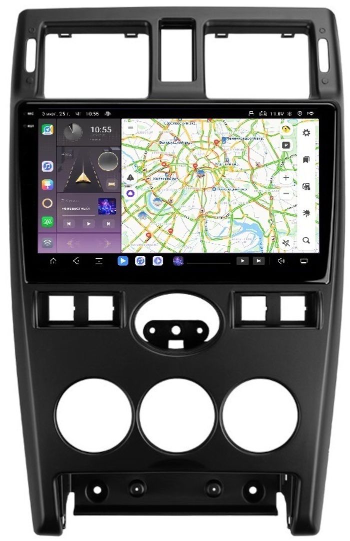 Магнитола для Lada Priora 2007-2013 - Kuberg OL-9066-2 QLed+2K, Android 13, Быстрейшая, CarPlay, 4G SIM-слот