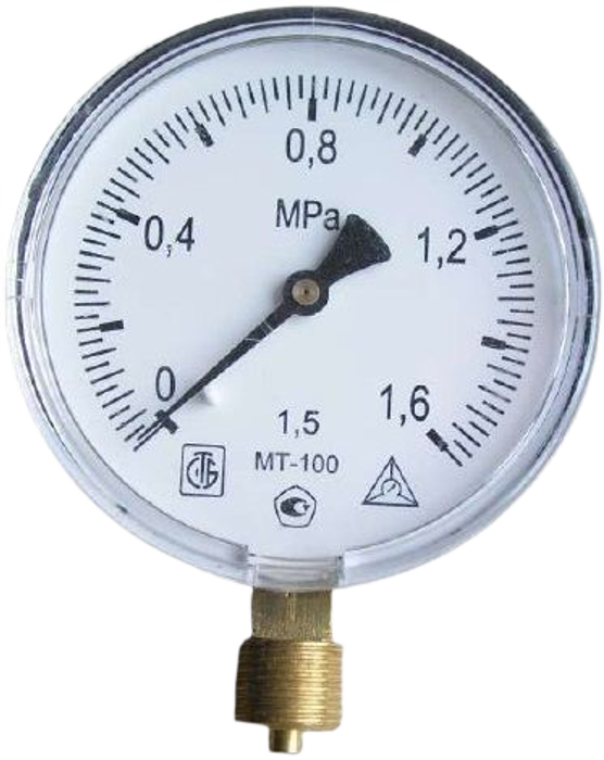 Купить Манометр рад МТ-100 0-1,6МПаДк100 G1/2