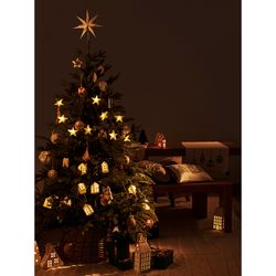 Набор елочных украшений из бумаги Honeycomb festive из коллекции New Year Essential, 3 шт.