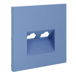 Накладка для розетки компьютерной двойной RJ45+RJ45 Voltum S70 Деним VLS001415