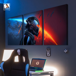 Картина на стену модульная Starfield, 150 см х 70 см