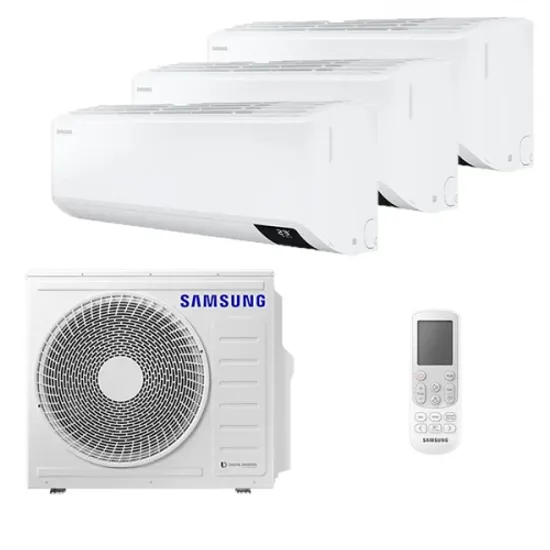 Мультисплит система на 3 комнаты Samsung AJ020TNTDKH/EA x 3 / AJ068TXJ3KH/EA