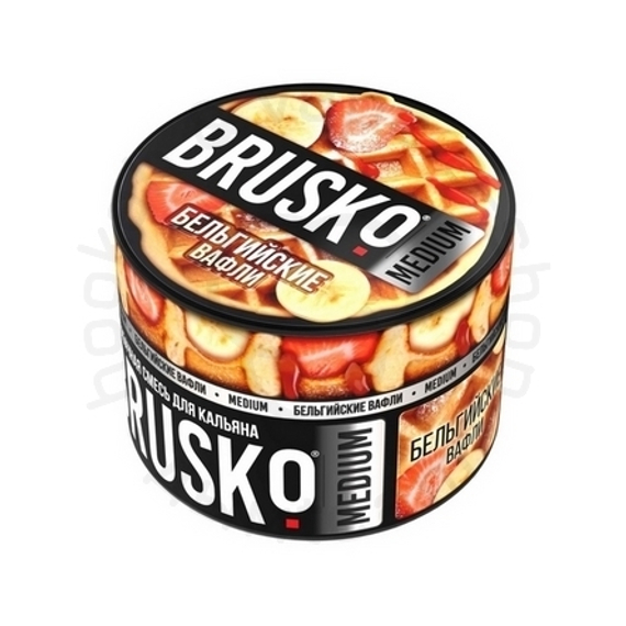 Бестабачная смесь для кальяна BRUSKO, 50 г, Бельгийские вафли, Medium