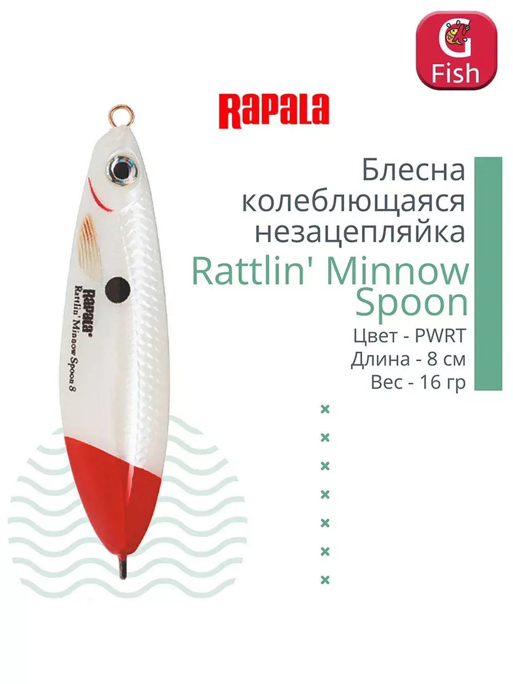 Блесна колебалка Rattlin' Minnow Spoon /PEL