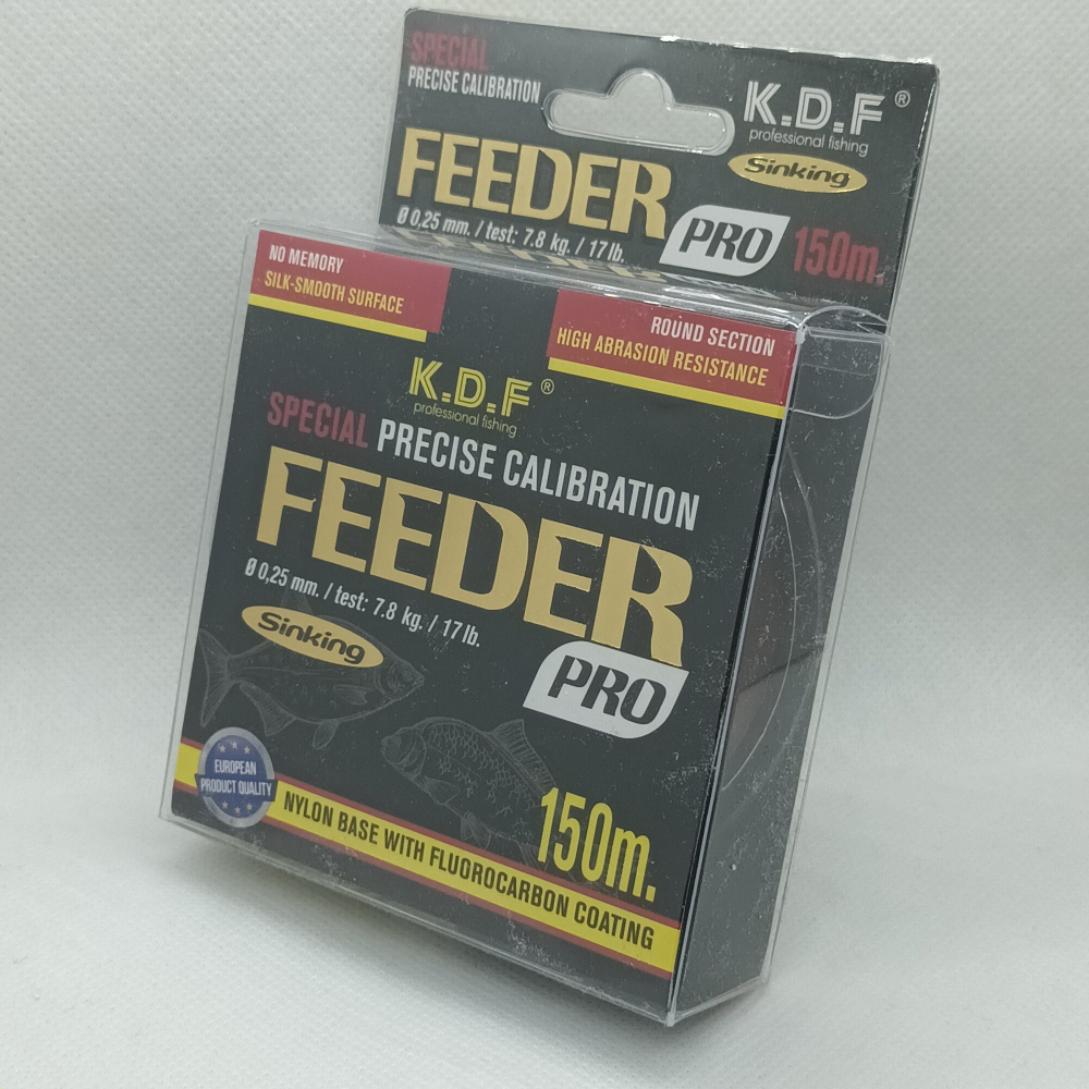 Feeder Pro монофильная леска с покрытием флюрокарбона 0.25мм