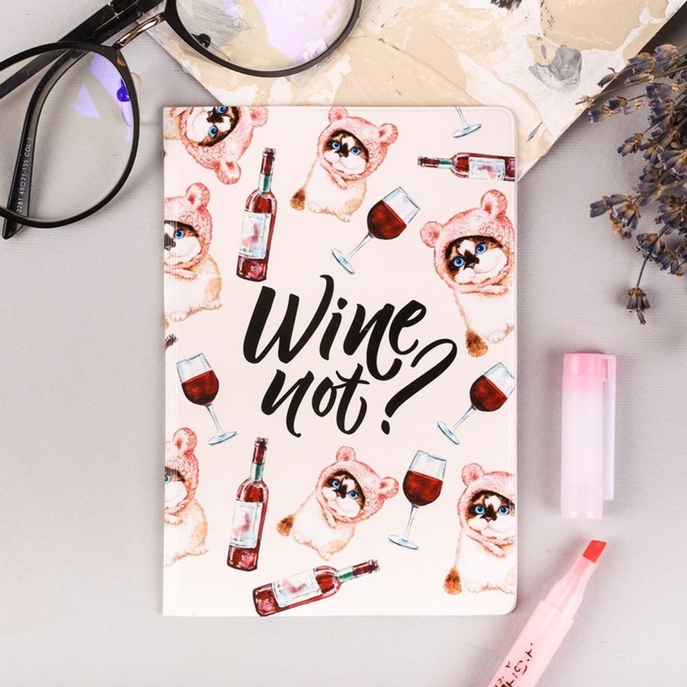 Обложка на паспорт "Wine not?"