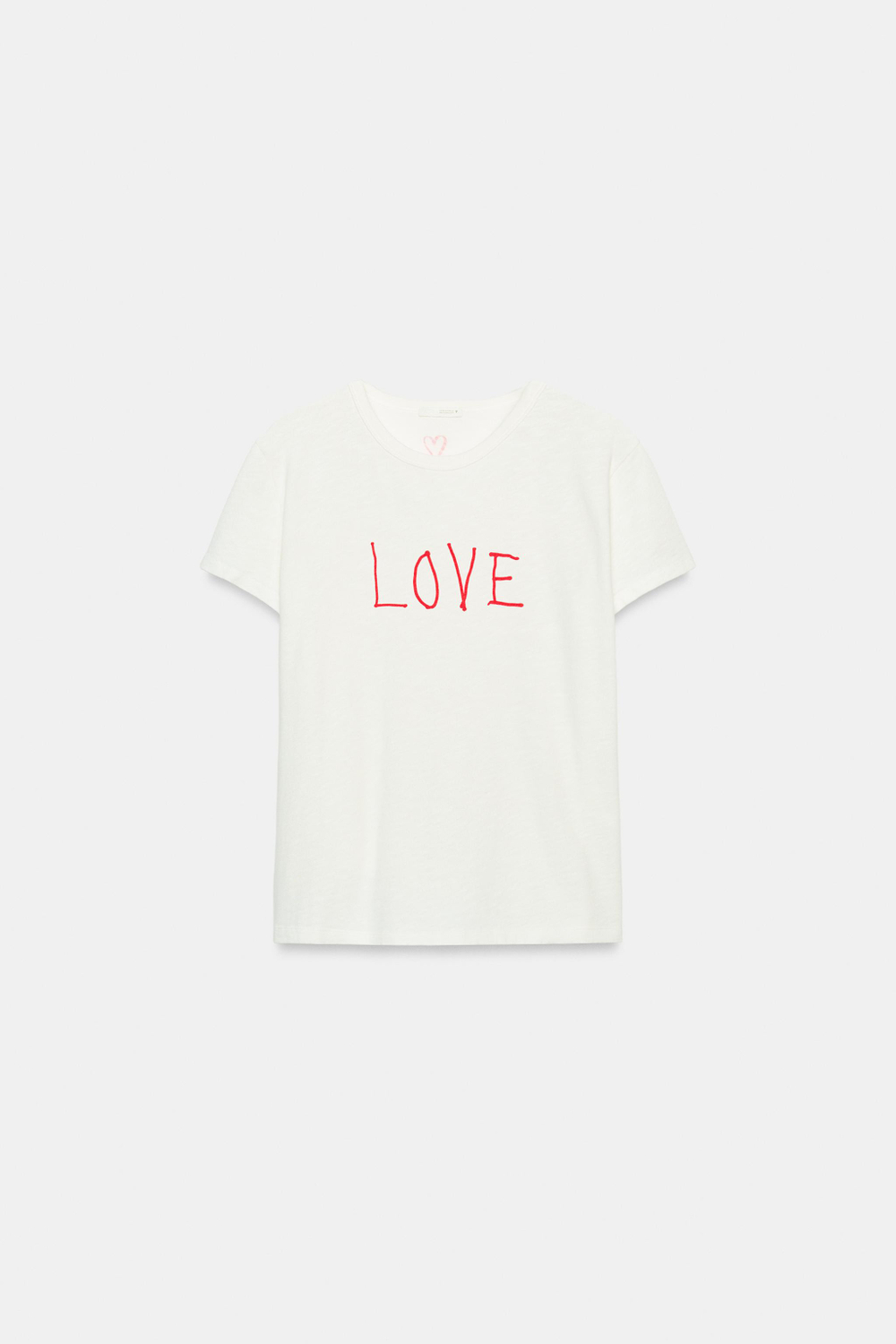 ФУТБОЛКА В СТИЛЕ РУСТИК С НАДПИСЬЮ — ZARA