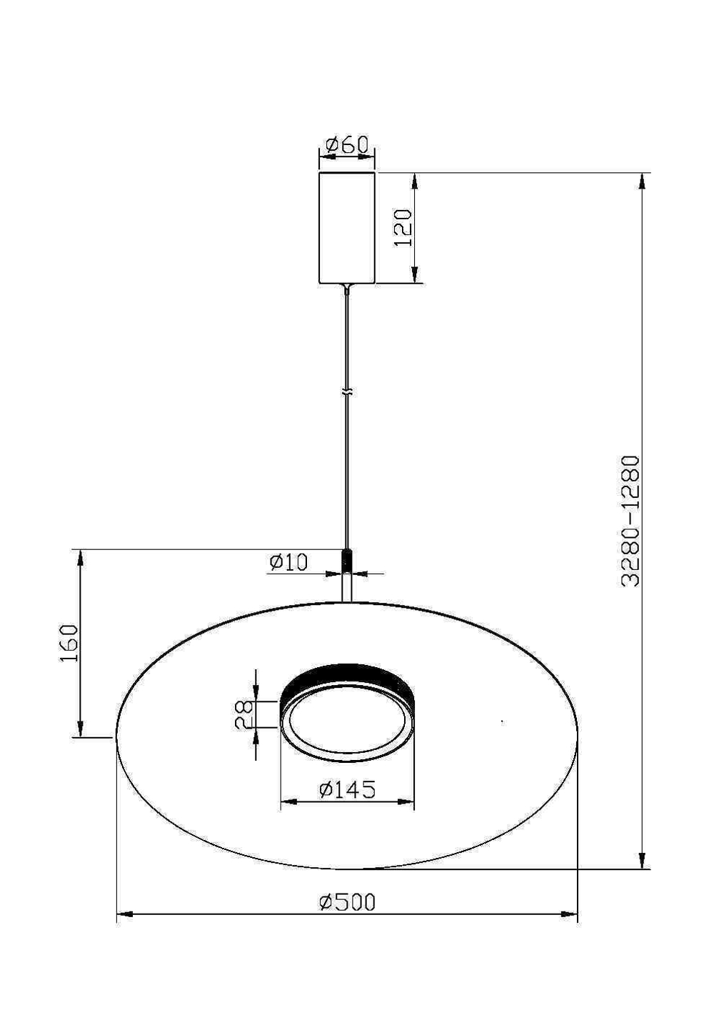 Подвесной светодиодный светильник Maytoni El MOD041PL-L15W3K1