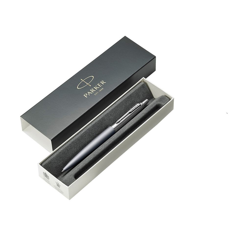 Ручка шариковая Parker "Jotter XL Grey CT" синяя, 1,0мм, кнопочн., подарочная упаковка