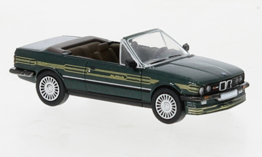 Автомобиль BMW Alpina C2 2,7 кабриолет, темно-зеленый металлик/Decor, 1986, 1:87