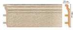 Плинтус DECOMASTER D232-72 (100*22*2400мм)