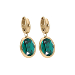 Серьги Qudo Creole TIVOLA small G emerald 310522 G/G