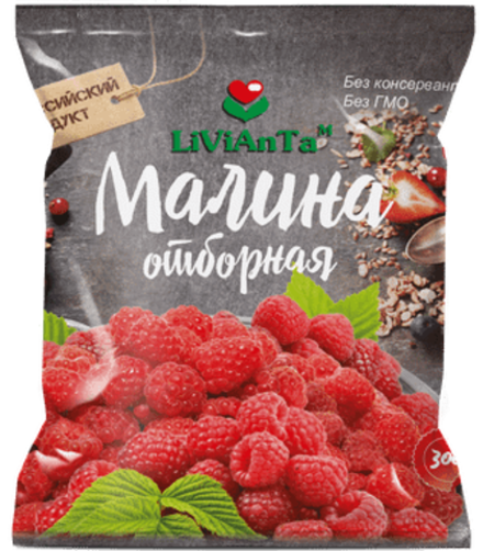 Ягода Малина замороженная 250 гр Россия LiViAnTa