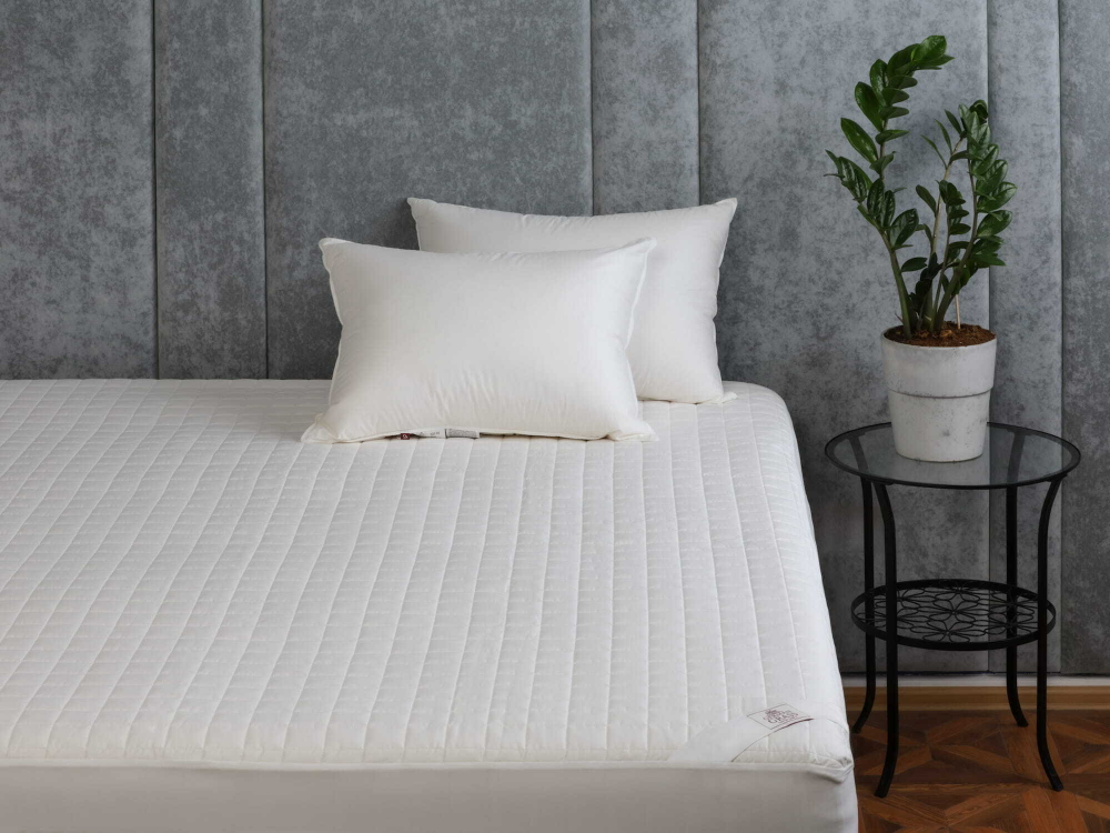 Наматрасник непромокаемый на резинке 180х200х40 German Grass Драйсо Белый (Mattress Cotton Drysoft)