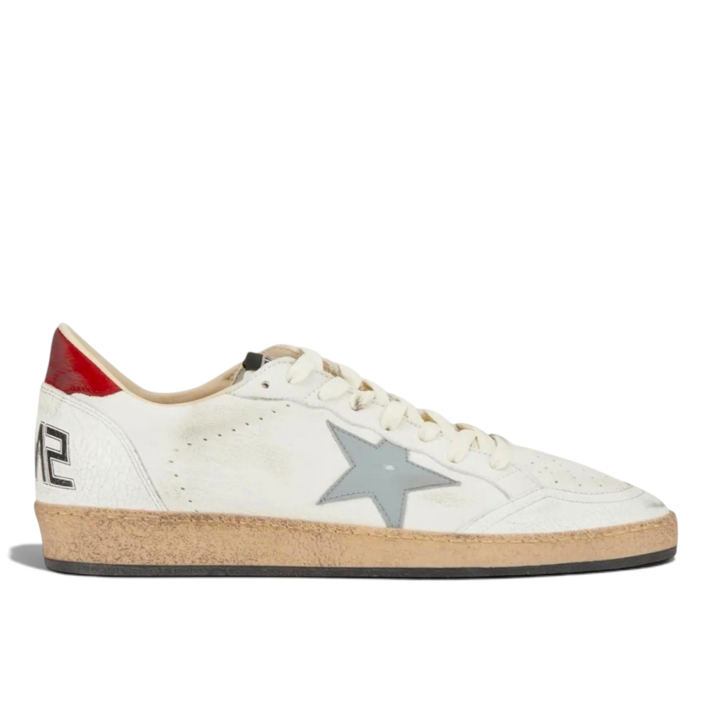 Men's Ball Star with grey leather star and red leather heel tab