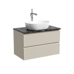 Тумба подвесная Sancos Snob R, Beige Soft 790х445х500, под столешницу с отверстием под смеситель, цвет Black Sky, арт. SNR80CE