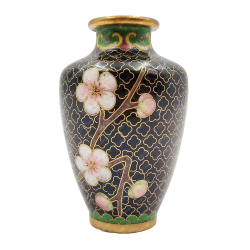 Старинная вазочка Китай ветка сакуры в технике Cloisonne (Клуазоне) Китай. Первая половина XX в