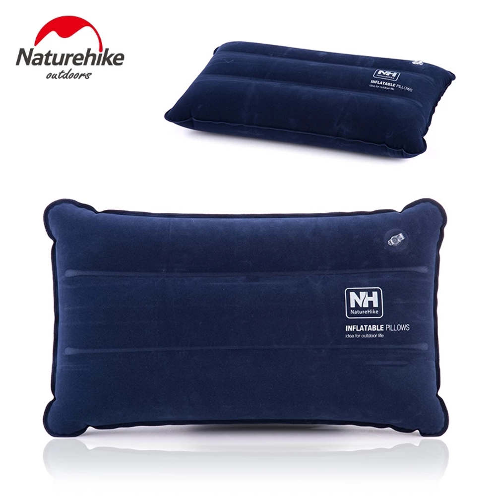 Подушка Naturehike NH18F018-Z надувная прямоугольная , артикул NH18F018-Z-DBL, цвет Темно синяя