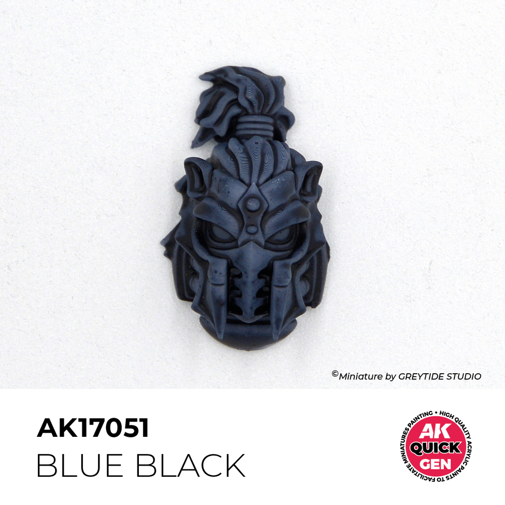 AK Interactive Blue Black Quick Gen - контрастная акриловая краска, 18 мл