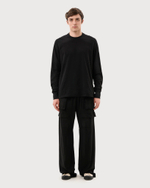 RICK OWENS DRKSHDW БРЮКИ ЧЕРНЫЕ LIDO CREATCH CARGO WIDE DRAWSTRING