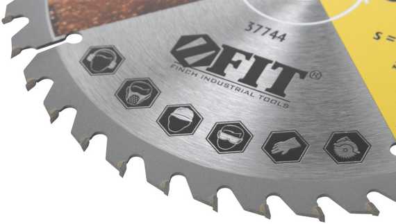Диск пильный по дереву, 190х20 мм, 40T для циркулярных пил FIT IT 37744