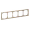 Рамка пластиковая на 5 постов универсальная Systeme Electric ArtGallery Песочный GAL001205