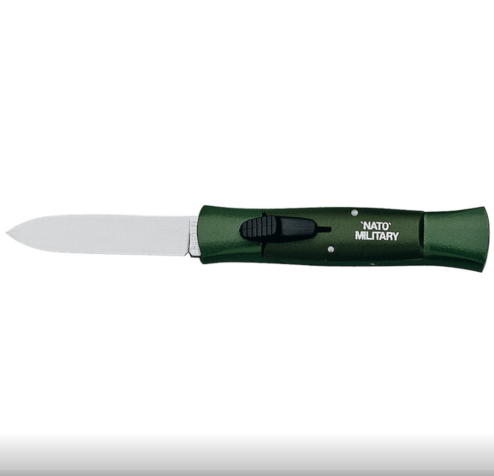 Фронтальный нож Fox Nato Military, сталь 420НС, рукоять 6061 T-6 Aluminium