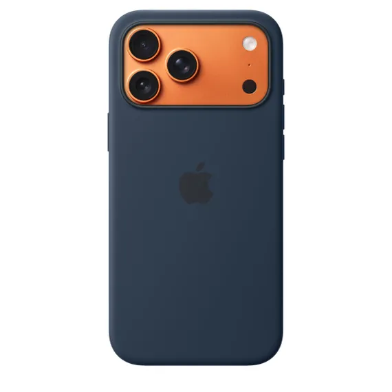 Чехол Silicone Case MagSafe для iPhone 17 Pro Синий