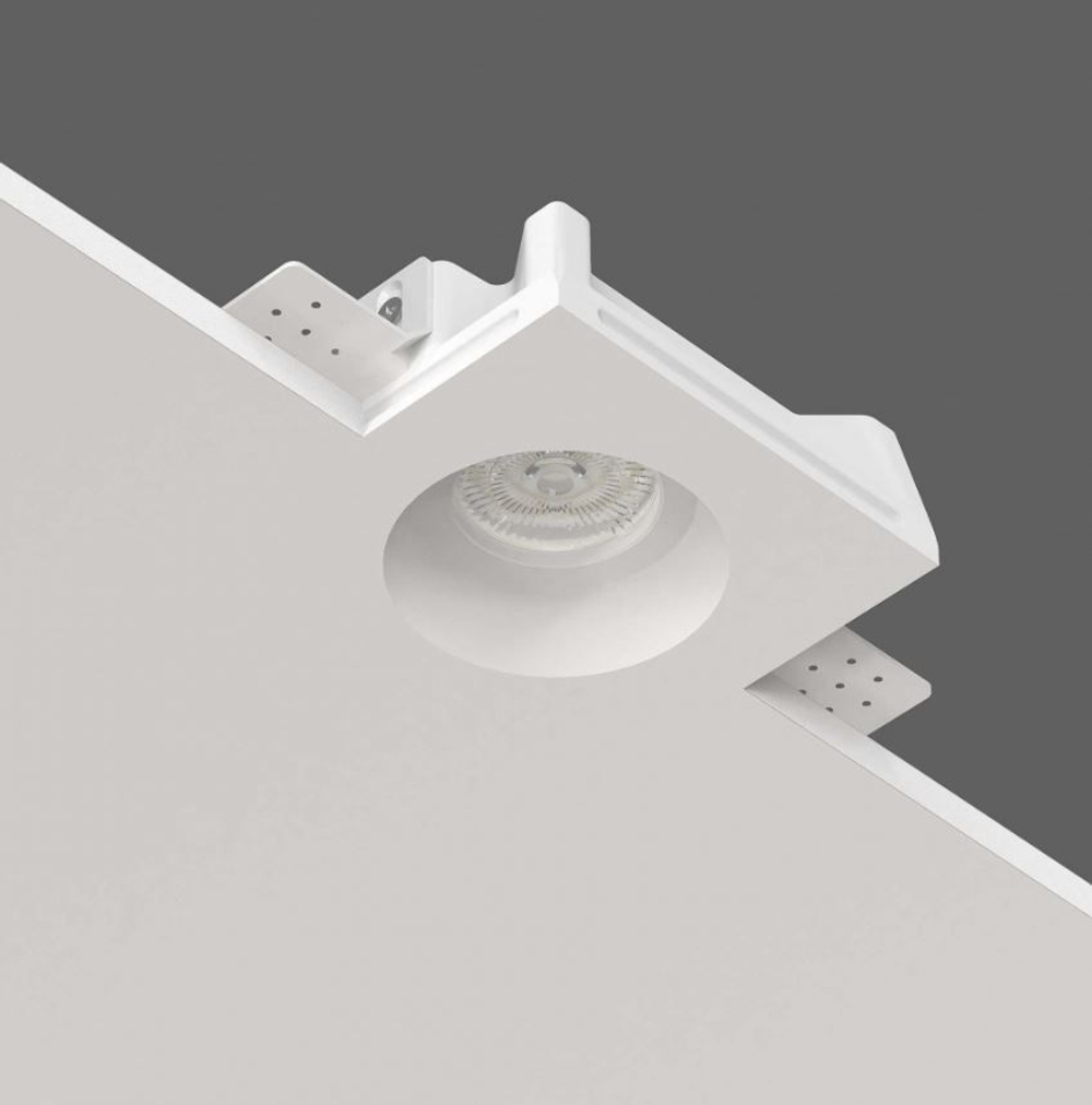 Светильник встраиваемый потолочный гипсовый STELLANOVA IZAR 80 FLAT (SN 006) с лампой MR16 7W 4000K CRI>90