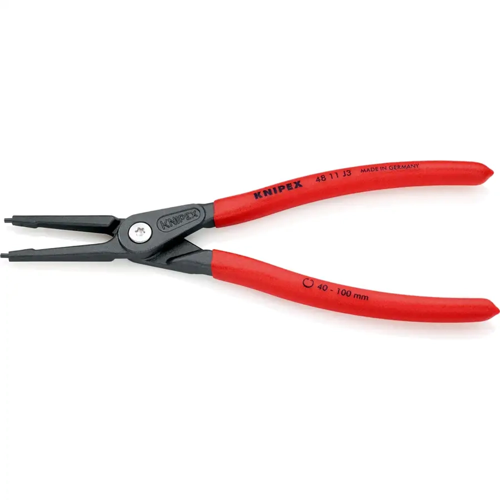 Прецизионные щипцы для стопорных колец черненая 225 мм Knipex 48 11 J3