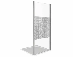 Душевая дверь в нишу Bas Fantasy DR 100*185 L/R зеркальный рисунок без поддона