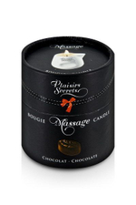 Массажная свеча с ароматом шоколада Bougie de Massage Gourmande Chocolat - 80 мл. (Цвет: белый)