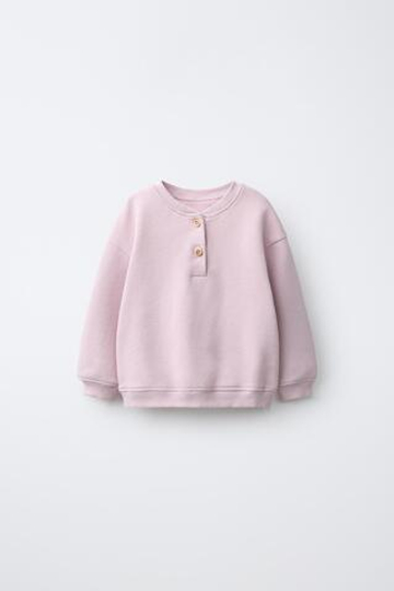 ZARA ТОЛСТОВКА С ВОРОТНИКОМ-СТОЙКОЙ, БЛЕДНО-ЛИЛОВЫЙ