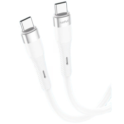 Кабель FaizFull FR92 Type-C-Type-C 60W 2м TPU White