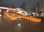 Зимняя деревянная горка Савушка "Зима - 9/2"