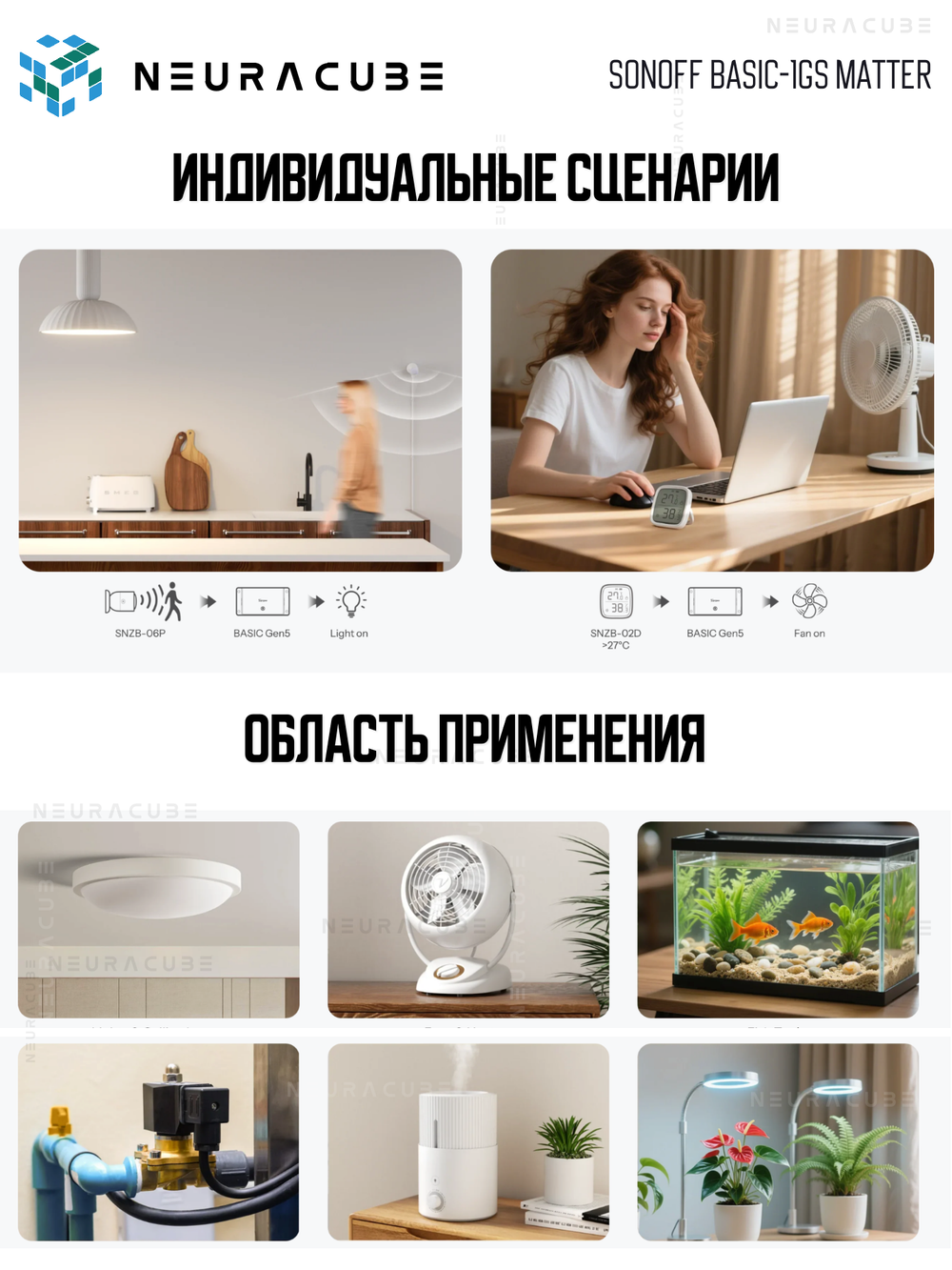 WiFi реле Sonoff BASIC-1GS MATTER