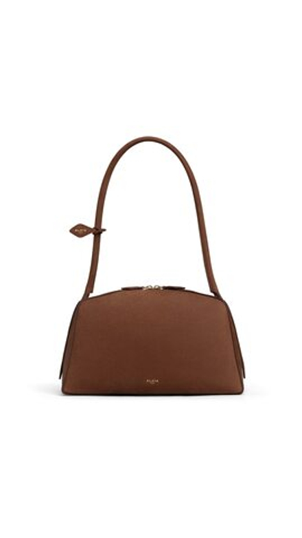 ALAÏA СУМКА LE BOULEDOGUE ИЗ ЗАМШИ, КОРИЧНЕВЫЙ