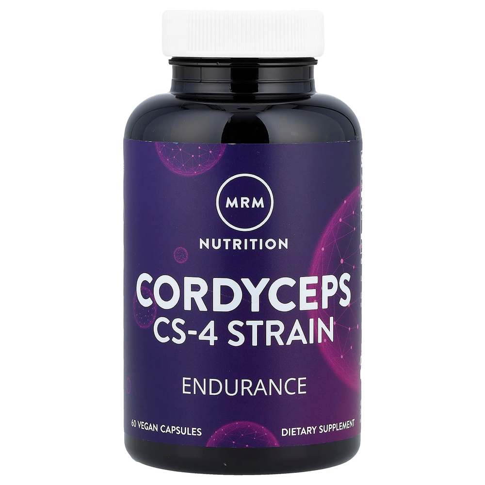 MRM Nutrition, кордицепс, штамм CS-4, 60 веганских капсул (750 мг в 1 капсуле)
