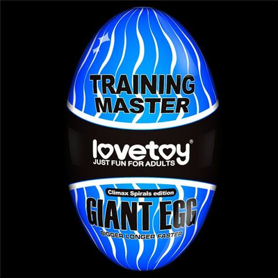 Мастурбатор-яйцо Giant Egg Climax Spirals Edition (Цвет: прозрачный)