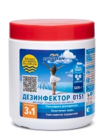 Комплексное средство для дезинфекции воды в бассейне Aqualeon 0151, 25 таблеток по 20 гр (банка, 0,5 кг)